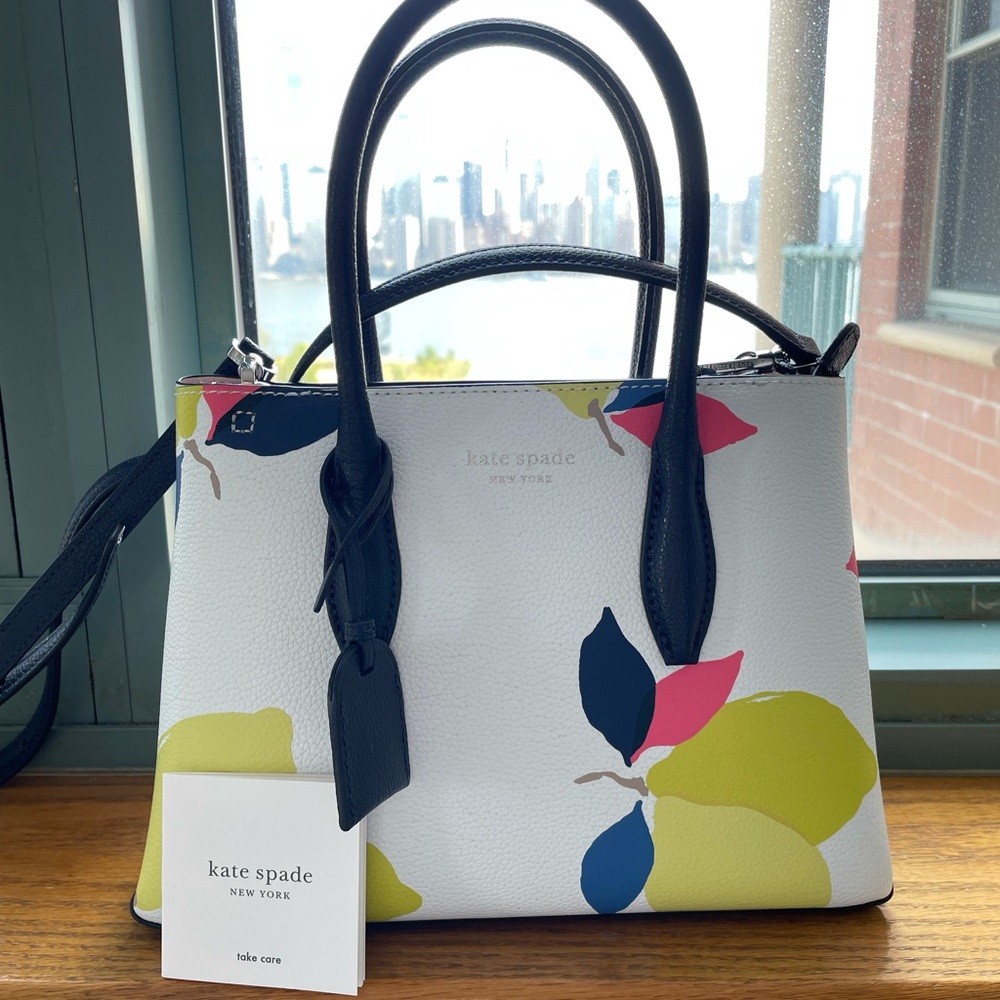 Kate Spade Medium Satchel Bag with Lemons